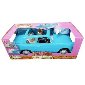 Vintage Harry Potter Weasley Flying Car New Ford Anglia Ron Hermione Owl Mattel